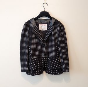 Anthropologie Cartonnier Black Cross Jacket